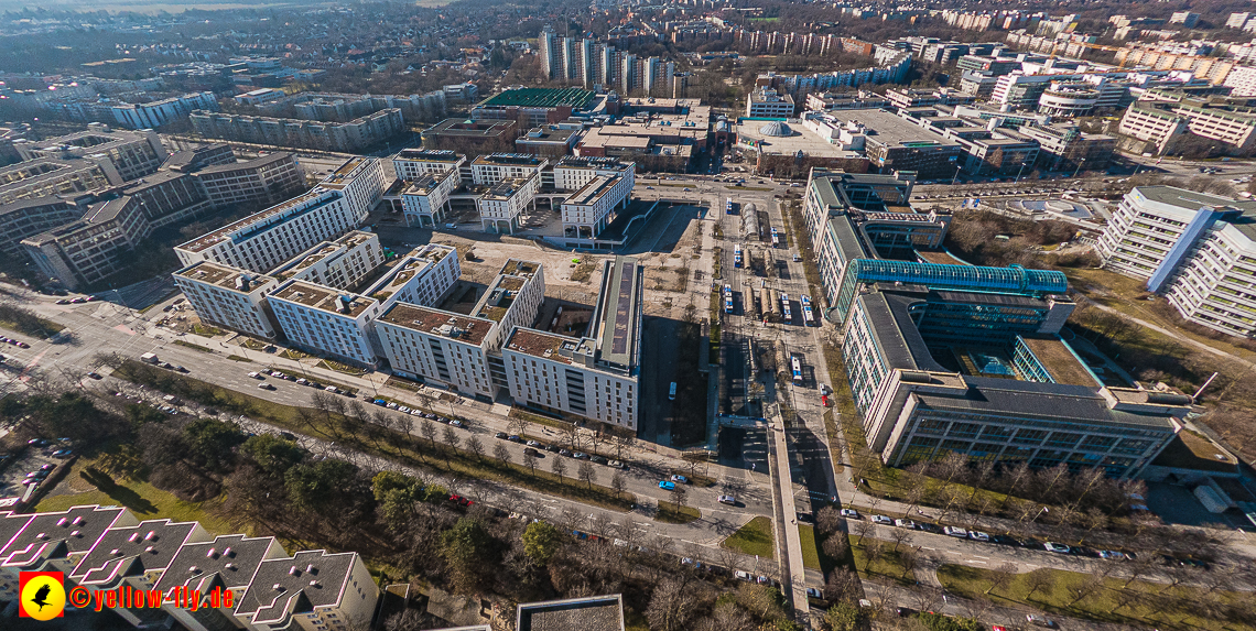 15.02.2023 - Luftbilder Perlach Plaza, Allianz, Wacker, Rentenversicherung, PEP